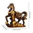 thumbnail image 5 of Sylvtty Horse Tea Pet Sculpture Resin Color-Changing Horse Ornament High Temperatures Money Symbol Base Home Decor for Tea Ceremony Wealth Display, 5 of 6
