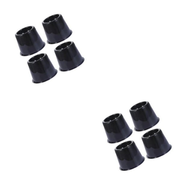 Toystoory 4 unids/set elevadores de muebles fondo antideslizante amplia aplicación fuerte y duradero fuerte soporte de carga elevador negro 3 Negro Elevador de 3 pulgadas 2Conjunto