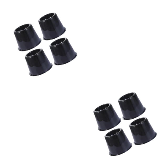 Inteprter Elevadores de cama de fácil instalación de 4 piezas, fuerte capacidad de carga, elevadores de muebles de amplia aplicación, elevador Negro Elevador de 3 pulgadas 2Conjunto
