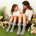 thumbnail image 5 of Mnhhatv Cute Bunny Slipper Socks for Women - Breathable Knit Socks with Playful Bunny Ear Design, Ideal for Christmas, Easter, or Winter Gift for Home and Casual Social Gatherings, 5 of 6