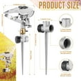 Glooglitter 2 Pcs Metal DHF10 Impact Sprinklers for Yard Degree