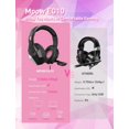 thumbnail image 5 of Seneo EG10 Gaming Headset with 3D Surround Sound, PC PS4 Headset with Crystal Clear Mic, 50mm Speaker Drivers, Volume & Mute Control Universal Gaming Headphones for Xbox One(Pink), 5 of 6