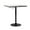 Silver, variant on Magshion 31.5" Rectangle Bistro Bar Table, Adjustable Height Pub Table with Metal Base, Silver