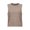 Brown, variant on Womens Tank Tops Summer Casual Top Striped Sleeveless Top with Tie-Back Cutout Fashion Clothing
