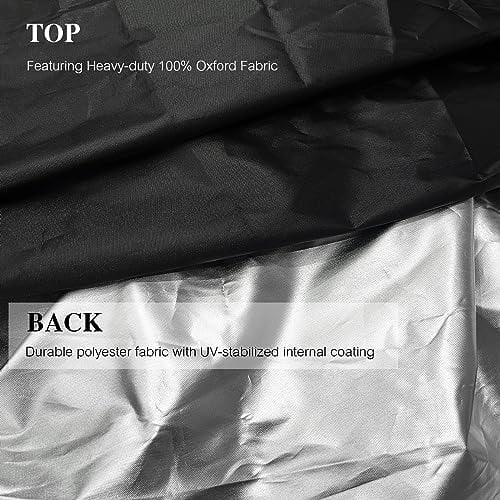 BULEXYARD Black Oxford Fabric Chair Cover Waterproof Dustproof, Heavy Duty Outdoor Patio Furniture Covers (Egg Chair Cover)