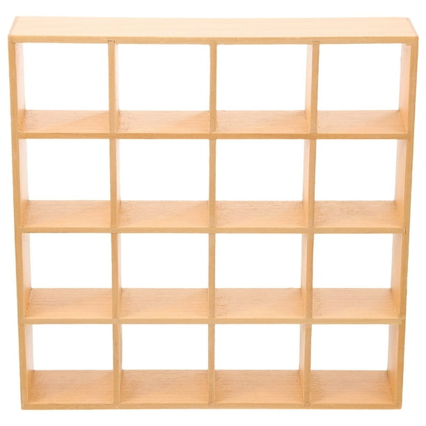 BRIGHTFUFU Miniatura de almacenamiento de madera Mini casa Muebles Mini Casa Accesorio