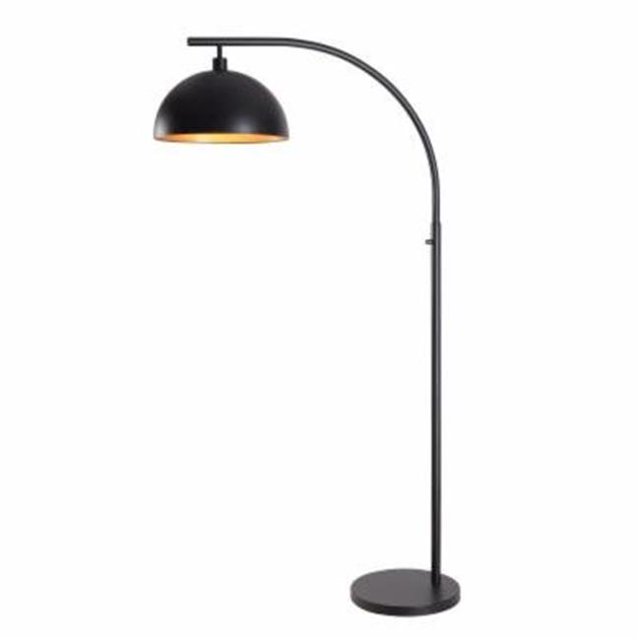 Kenroy Home 35349BL Lampadaire Terrin Arc&44; Noir