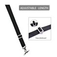 thumbnail image 5 of 2 Pcs Adjustable Bimini Top Straps Black, Marine Tension Tie Down Webbing Straps with Loop Snap Hooks + Pad Eye Straps,28"~60" Stainless Steel Boat Awning Hardware, 5 of 7