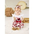 thumbnail image 5 of PatPat Baby Girl Outfit Sets 3pcs Long Sleeve Romper and Bowknot Trousers Set,Fall Clothes Newborn Outfit,0-18 Month, 5 of 11