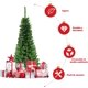 thumbnail image 5 of Árbol de Navidad Costway 2,25 m Nevado 1085 Ramas Base Metal Luces LED, 5 of 7