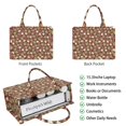 thumbnail image 2 of Large Capacity Tote Bag,Red Christmas Ornament Pattern Handbag Fashion Luxury Tote Bag,15.7"x13"x 5.1" Inches,Laptop Compatible, 2 of 6