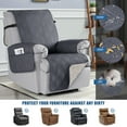 thumbnail image 5 of TAOCOCO Waterproof Recliner Chair Covers Non-Slip Reclining Cover for Recliner Chair Washable Chair Seat Slipcover with Pocket for Kids Pets, Dark Gray, 5 of 11