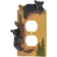 thumbnail image 5 of Black Bear Outlet Cover Home Decor - Wildlife Bear Climbing Tree Rustic Hunting with Wall Mounting Screws, 5 of 5