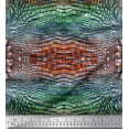 thumbnail image 1 of Soimoi Poly Georgette Fabric Snake Animal Skin Printed Fabric 1 Yard 52 Inch Wide, 1 of 3
