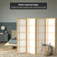 thumbnail image 2 of Red Lantern 5 ft. Tall Double Cross Shoji Screen - Natural - 6 Panels, 2 of 6
