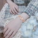 thumbnail image 3 of Reloj digital para mujer Reloj de pulsera de moda Reloj de cuarzo delicado Decoración de muñeca con diamantes de imitación Oro rosa, 3 of 5