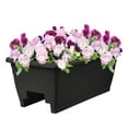 thumbnail image 2 of The HC Companies Deck Railing Planter Box with Removable Drain Plugs, 24", Black, 2 of 2