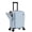 Blue, variant on TABU Carry On Luggage with Side Bag, Front Opening Suitcase with Cup Holder & Phone Mount, USB & Type-C Port, TSA Lock, Phone Mount, Blue