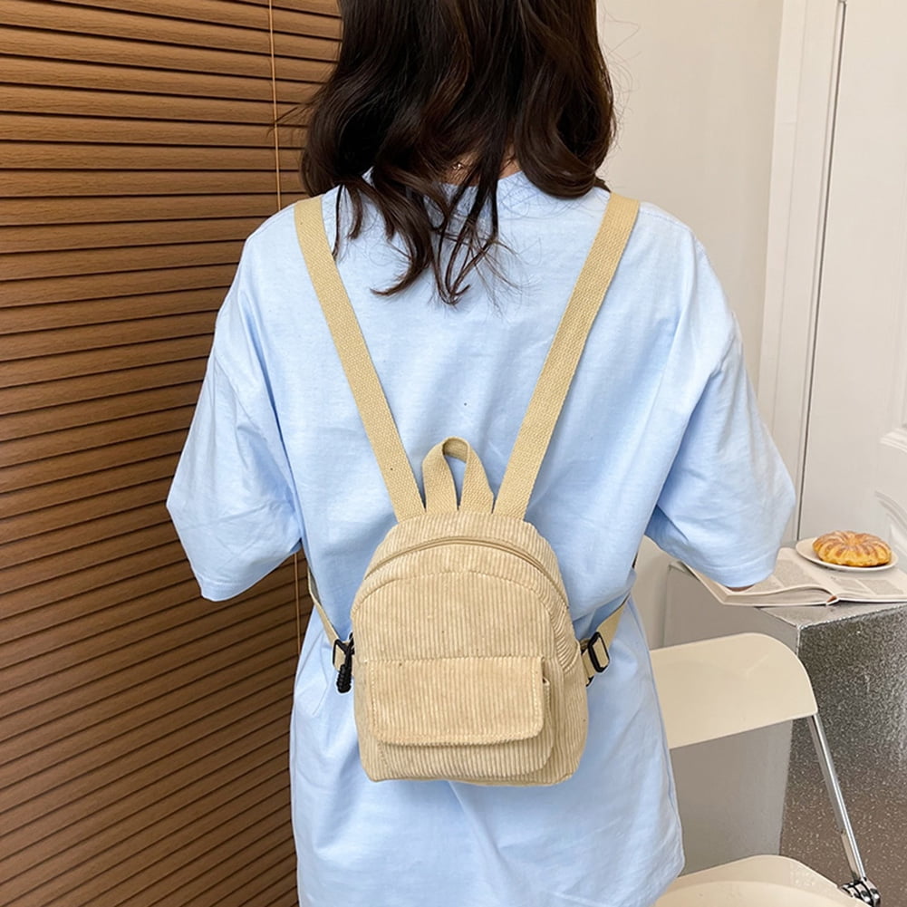 Mini backpack corduroy discount