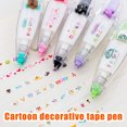 thumbnail image 2 of IKemiter Cartoon Floral Sticker Tape Pen Funny Kids Stationery Notebook Diary Decoration Tapes Label Sticker, 2 of 7