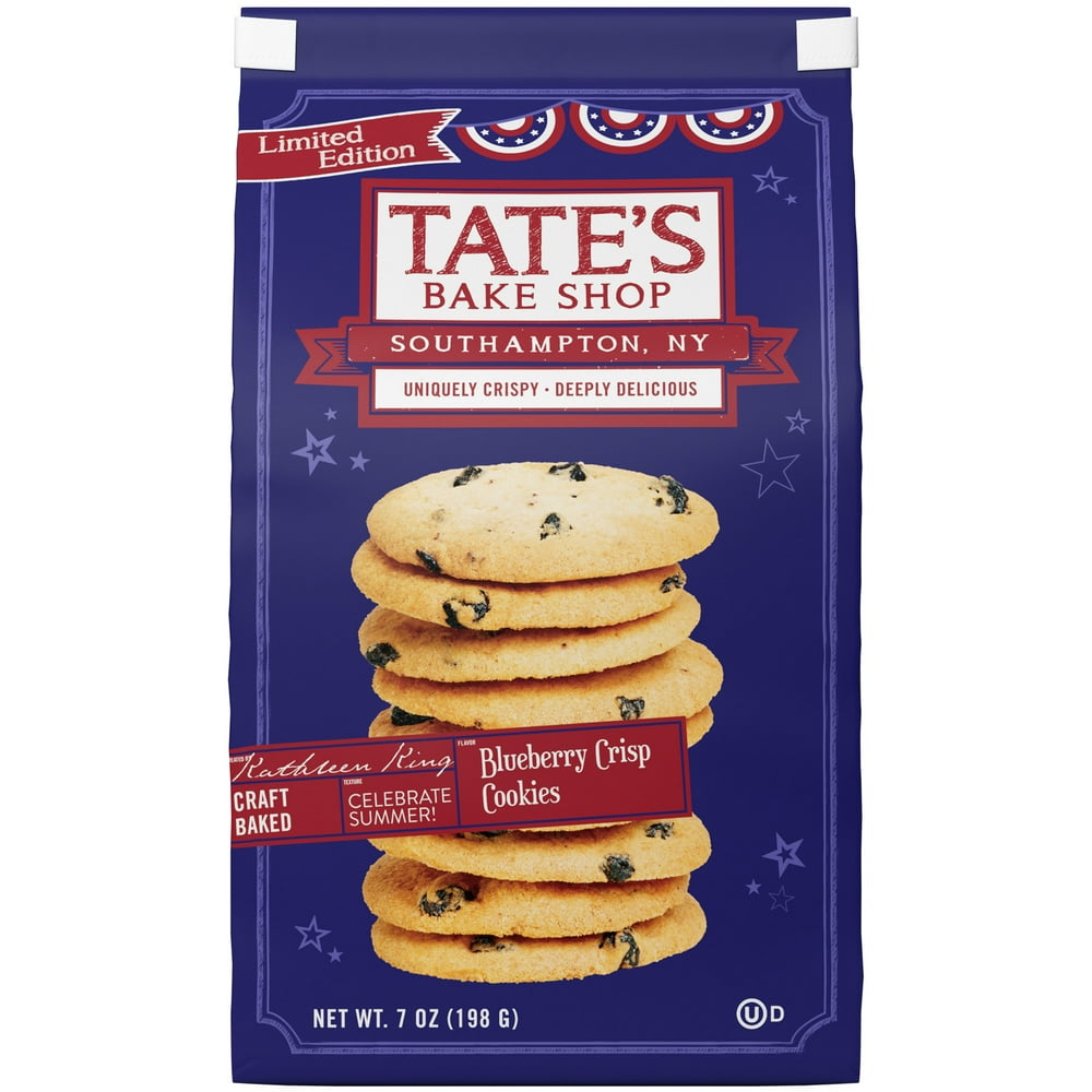 Tate's Bake Shop Blueberry Crisp Cookies, Limited Edition, 7 oz