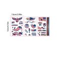 thumbnail image 3 of 3 Pcs Football Temporary Tattoos Football Team Tattoos Footballs Face Stickers for Touch Down Party Decorations Sports Themed Party plies, 3 of 6
