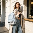 thumbnail image 5 of 2PC Piano Backpack Whimsical Twee Backpack with Polka Dot Pattern Cute Bookbag Medium Daypack Cutecore Supplies for Campus Daily Commute Work Travel, 5 of 6