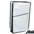 thumbnail image 1 of Console Dustproof Cover for PS5 Slim - Transparent PVC Protective Sleeve with Anti-Scratch Washable Design - Compatible with Both Disc and Digital Versions, 1 of 9