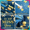 thumbnail image 4 of Gold Theme Farewell Banner Glitter Send-off Backdrop Heart-shaped Balloons Firework Decorations We Will Miss You Background for Farewell Party Send-off Event Memorial Gathering, 4 of 9