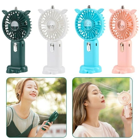 

Luxtrada Mini Handy Fan Pocket Electric Fan Portable USB Rechargeable Handheld Air Cooler Green