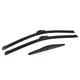 thumbnail image 1 of Unique Bargains Juego de 3 escobillas limpiaparabrisas delanteras y traseras de 22 21 10 para Jeep Grand Cherokee con gancho J / U negro, 1 of 5