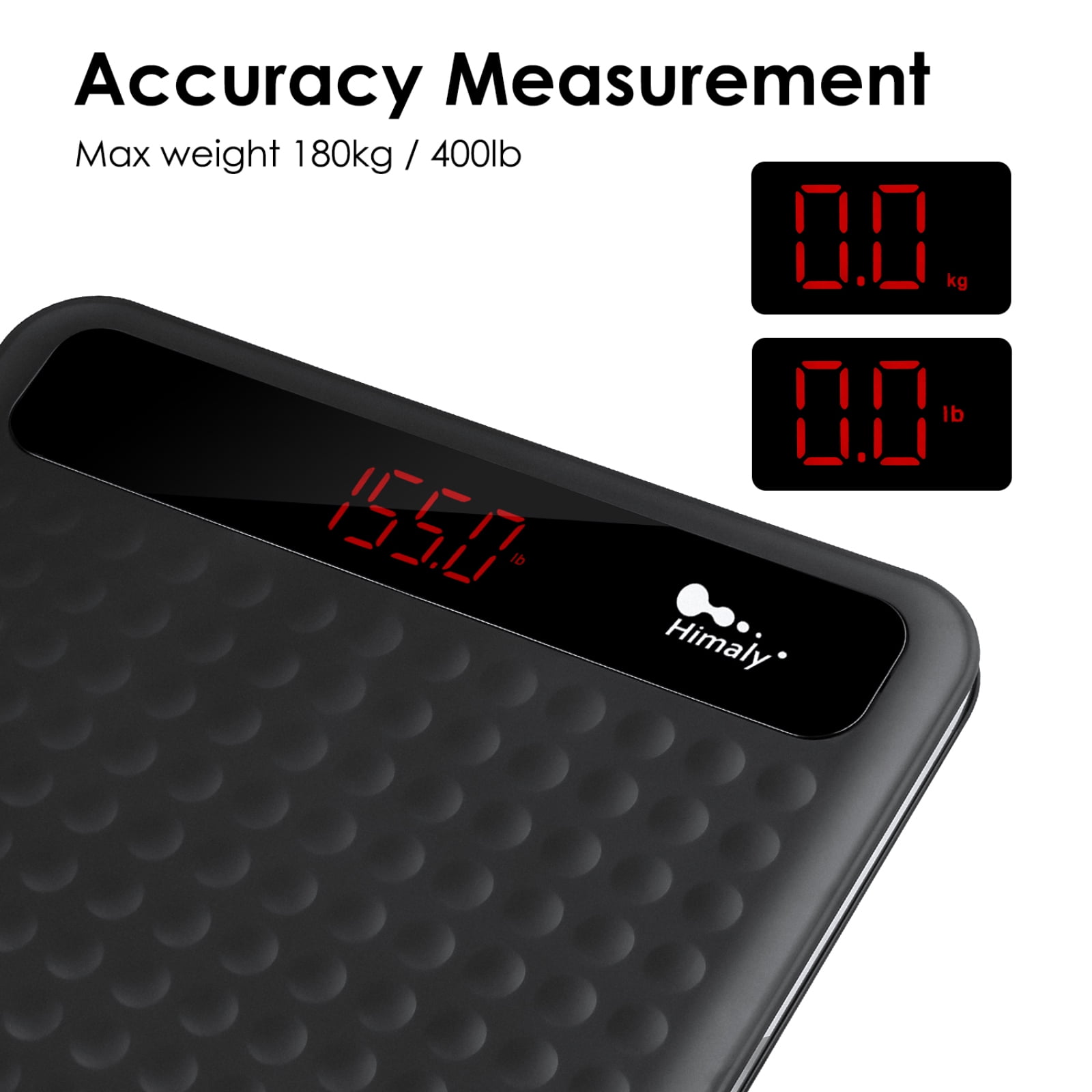 Himaly Digital Scale Bathroom Scale with  LCD Digital Display, 400 lbs/180 kg Capacity