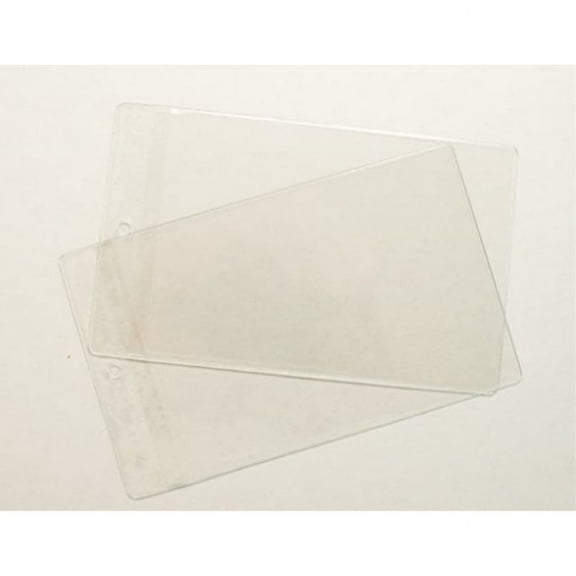 100 Premium Vinyl Photo Booth Bookmark Sleeves for 4x6 Pictures