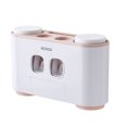 thumbnail image 1 of Yuarrent Juego de soporte para de dientes, dispensador automático multifunción, a prueba de polvo, montado en la pared, accesorios de Almacenamiento y organización del hogar Rosado, 1 of 6