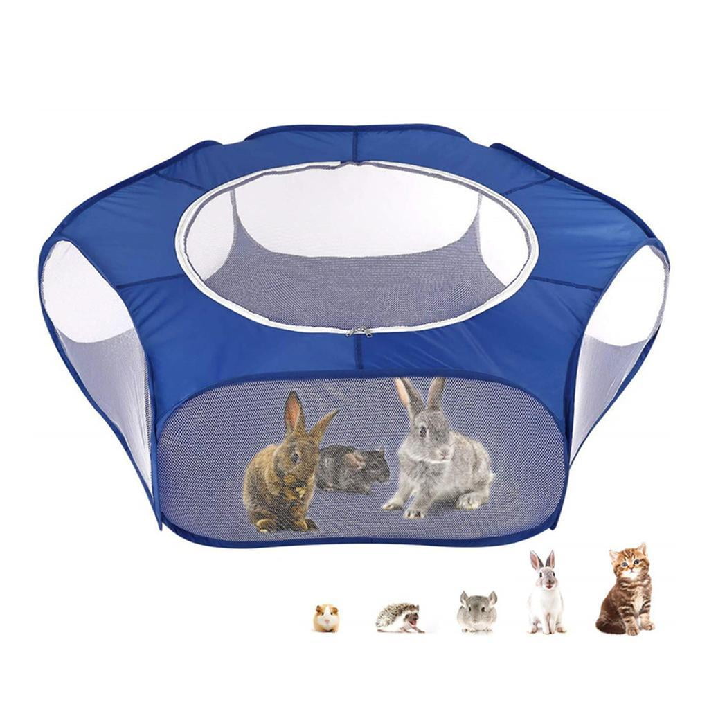 Bvdfgk Playpen Cage Enclosure for Hamster Gerbil Rat Indoor/Outdoor A_Sky Blue