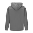 thumbnail image 4 of Aobny Pocket Tshirts Plain Corduroy Mens T-Shirts Hooded Big & Tall Long Sleeve Mens Work Shirts,Gray,3XL, 4 of 7