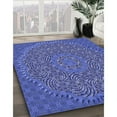 thumbnail image 2 of Ahgly Company Indoor Rectangle Patterned Sky Blue Dress Blue Area Rugs, 6' x 9', 2 of 6