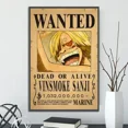 thumbnail image 3 of Póster autoadhesivo de One Piece, Orden de recompensa, Luffy, papel tapiz, figuras de Ace, Nami, decoración del hogar, pintura, Anime Zoro, arte de pared, Sanji, 3 of 5