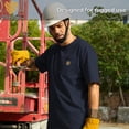 thumbnail image 3 of Kecols Men's Loose Fit Thick Work T-Shirts Soft Short Sleeve Pocket Tee(Tall & Regular)(Navy,L,Tall), 3 of 7