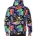 thumbnail image 7 of Kdxio Colorful Animals Print Mens Casual Hooded Collar Drawstring Hoodies Pullover Sweatshirts Casual Long Sleeve Shirts-4X-Large, 7 of 7
