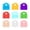Green, variant on 9-Pack Colorful Key Caps Identifier Covers, Flexible Silicone Key Toppers for House Office Keys Organization, Standard Flat Key Coding Tags, 9 Assorted Colors