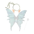 thumbnail image 3 of Alas de hada para adultos y niños, ligeras, accesorios para disfraz de Halloween, vestido elegante Blanco, 3 of 8
