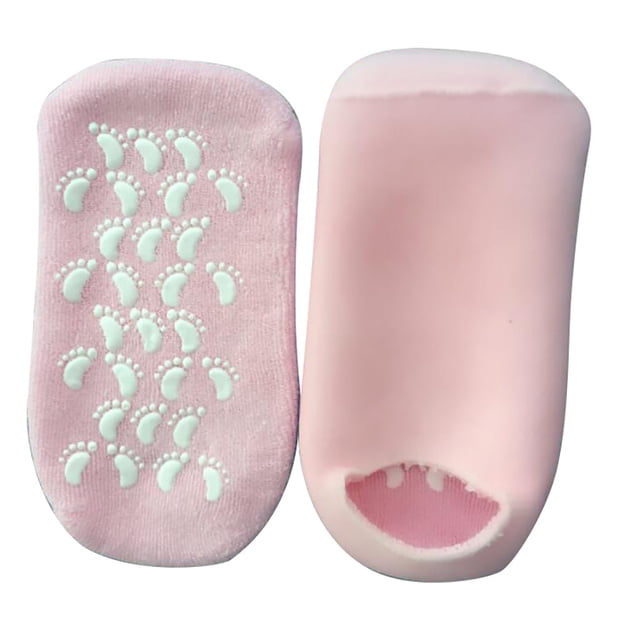Fiudx Calcetines de Gel Hidratantes, de Algodón Suave y Elastano, Hidratación Profunda para Talones Agrietados, Diseño Antideslizante para Mayor Estabilidad, Reutilizables y Lavables, Cuidado de Los