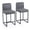 Gray, variant on Sophia & William Counter Height Bar Stools with High Backrest Set of 2 Comfortable Modern Counter Stools for Kitchen & Home, Black
