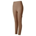 thumbnail image 5 of MKLEKYY Conjunto deportivo mujer Pantalones largos con bolsillos laterales sólidos para mujer, pantalones de yoga de alta elasticidad, pantalones deportivos para correr y fitness, 5 of 5