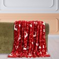 thumbnail image 6 of PALIFEUR Christmas Throw Blanket, Super Soft Warm Snowflake Blanket for Couch Bedroom, Christmas Flannel Blanket, Microfiber Thicken Blankets for Holiday Party Home Decorations, 40 x 28 Inch, 6 of 7