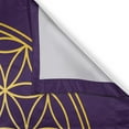 thumbnail image 3 of Ambesonne Geometric Kitchen Curtains, Circle Overlap, 55"x39", Dark Purple Earth Yellow, 3 of 3