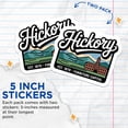 thumbnail image 4 of (2 Pack) Hickory NC Stickers - Furniture Capital - North Carolina Travel Decals - 5" On Longest Side - Sticks to Smooth Flat Surfaces - Made in USA - BMCS17243, 4 of 7
