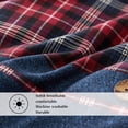 thumbnail image 2 of Simple&Opulence 100% Cotton Buffalo Check Plaid Printed Duvet Cover Set, 3 Piece Bedding Set 1 Comforter Cover and 2 Pillow Shams, Soft and Comfortable (King,Red), 2 of 9