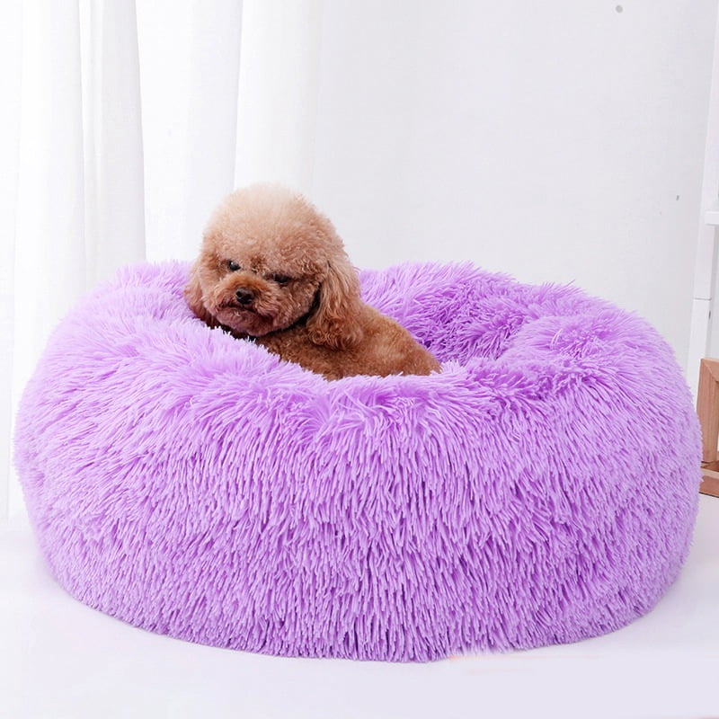 plush puppy bed